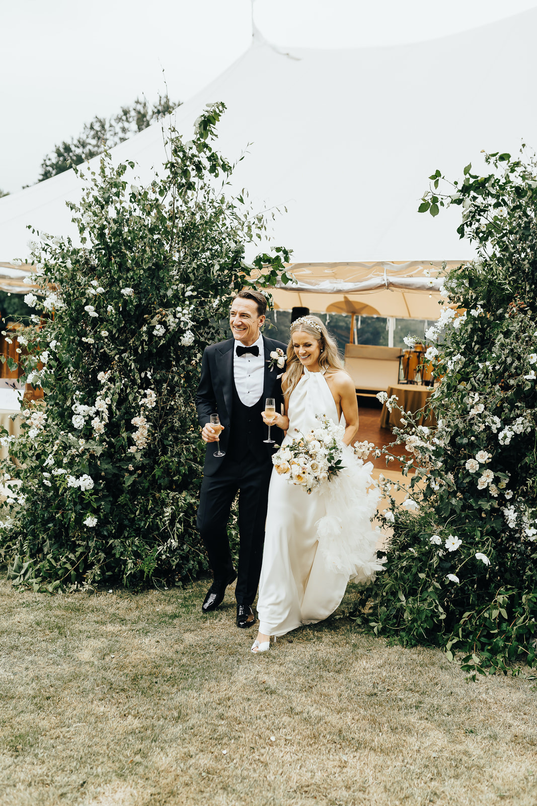 Lora & Dave's Garden Sperry Tent Wedding by Natalie Hewitt & Joseph Benjamin Marquees Images by Rebecca Carpenter Photography