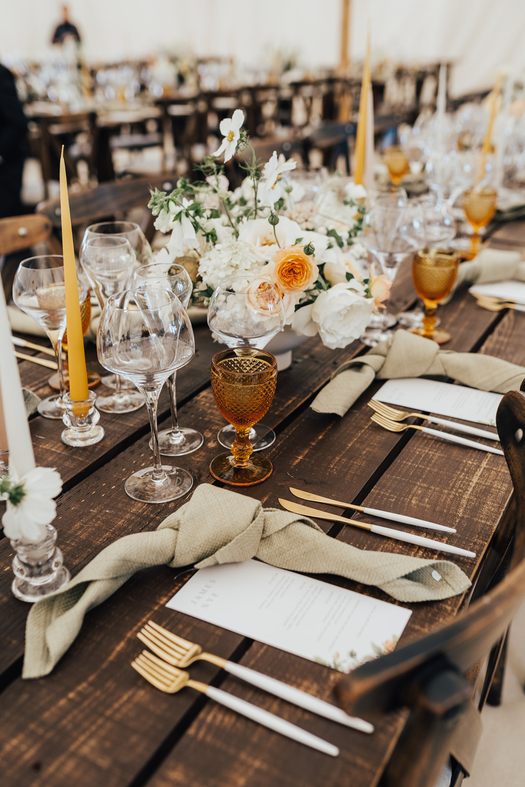 Lora & Daves Garden Sperry Tent Wedding: Images by Rebecca Carpenter Photography